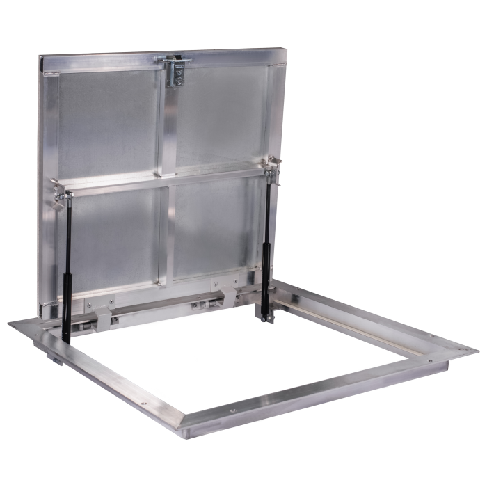 Floor Access Hatch Aluminum 70x70cm with Gas Struts
