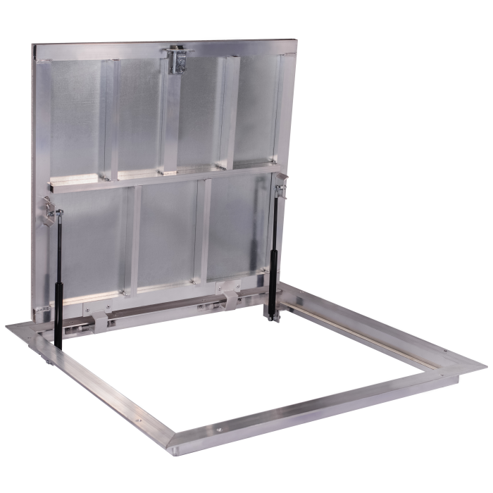 Floor Access Hatch Aluminum 80x80cm with Gas Struts