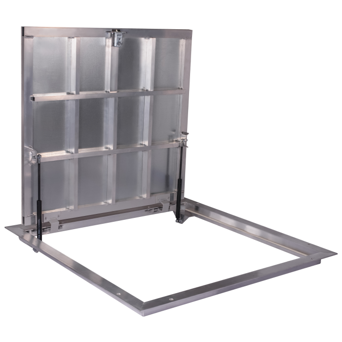 Floor Access Hatch Aluminum 90x90cm with Gas Struts